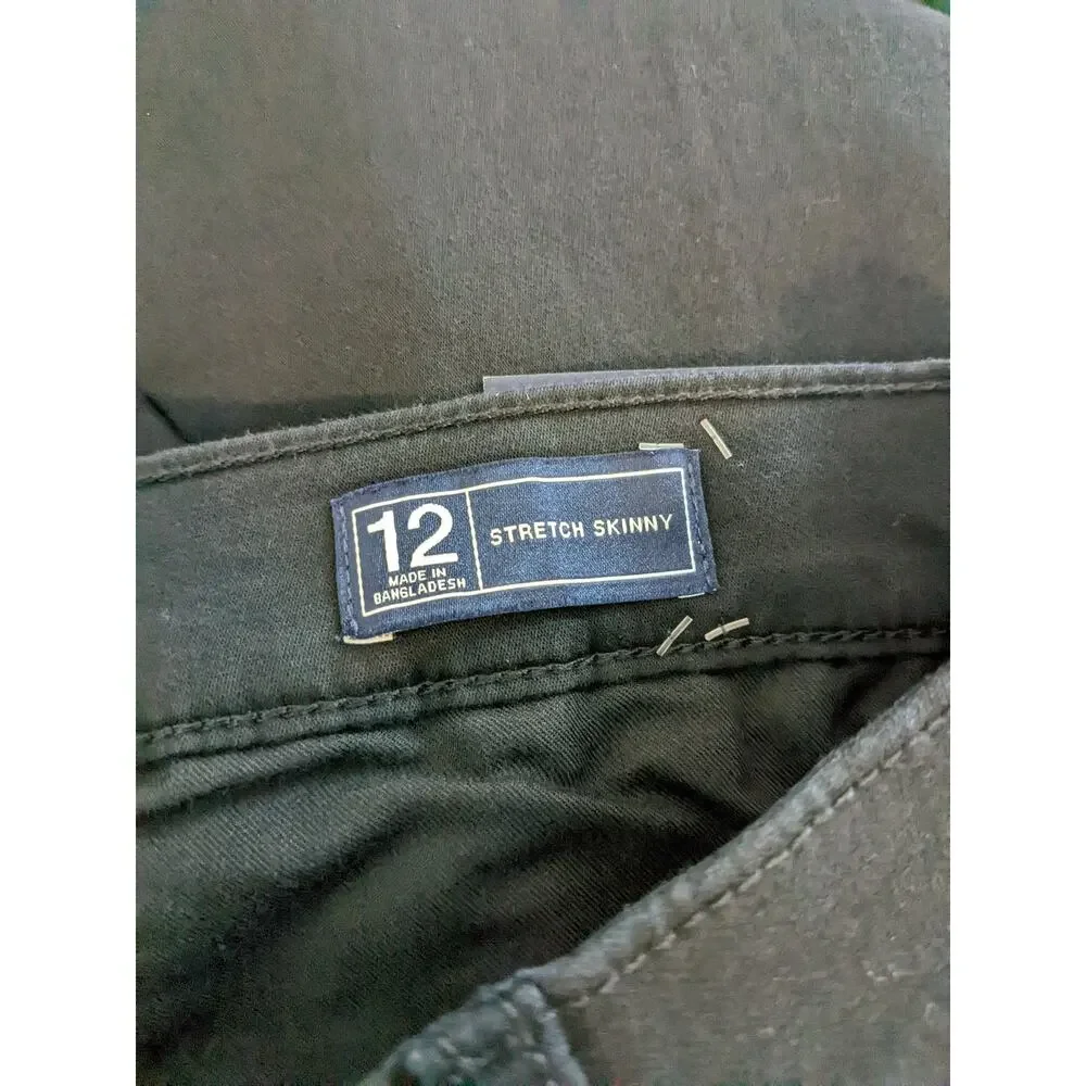 Gap Stretch Stretch Skinny Pants 12 Black QLP1122S‎ Ladies Casual Comfort Career